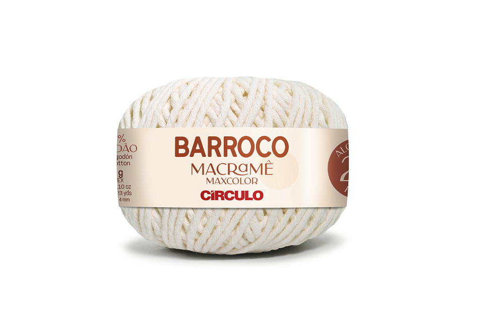 BARROCO MACRAMÊ MAXCOLOR BRANCO MATE